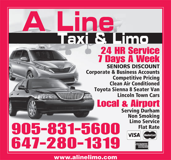 a-line taxi and limo pickring – My aline limo